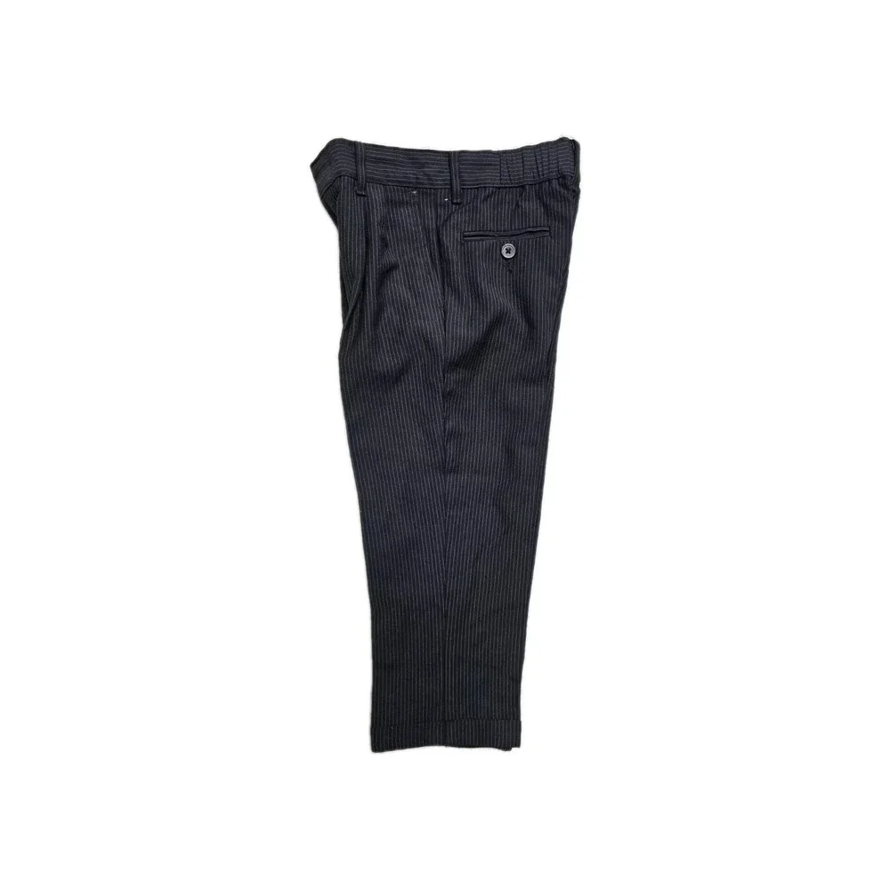 van heusen Boys  Suit Size‎ 4 Black Pin Striped Vintage